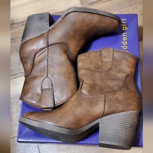 NIB Madden Girl Ramz western cowboy bootie size 8.5